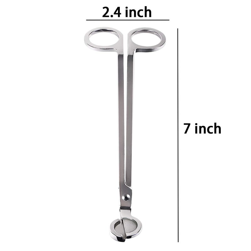 Yoodelife Candle Wick Trimmer, Polished Stainless Steel Wick Clipper Cutter - Reaches Deep Into Candles to Cut Spent Wicks, Allow Cleaner Burn and Prevent Soot Buildup - Image 3